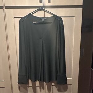 White House Black Market Black Blouse